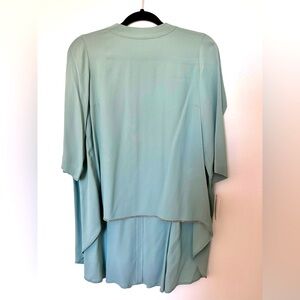 Fabiana Filippi turquoise women blouse top size 6 small/medium